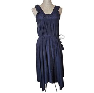 Calypso St. Barth Sleeveless Dress - Size L Navy Boho Ethereal Fairy Lightweight